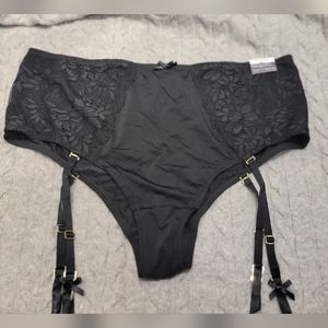 Women's Mid-Waist Garter Cheeky Lingerie NWT 1X or 14/16